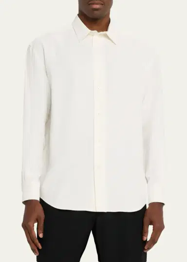 The Row Men's Granada Silk Sport Shirt | Thumbnail 4 The Row Men's Granada Silk Sport Shirt | Thumbnail 4