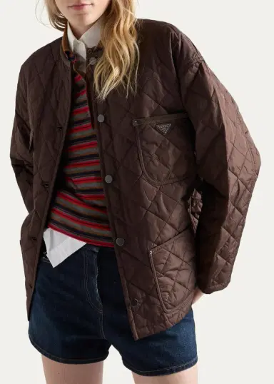 Prada Quilted Nylon Jacket | Thumbnail 4 Prada Quilted Nylon Jacket | Thumbnail 4