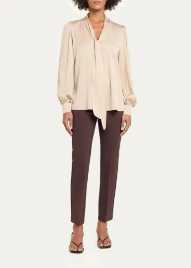 Kobi Halperin Selena Stretch-Silk Tieneck Blouse | Thumbnail 2 Kobi Halperin Selena Stretch-Silk Tieneck Blouse | Thumbnail 2