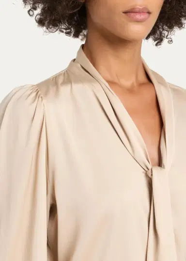 Kobi Halperin Selena Stretch-Silk Tieneck Blouse | Thumbnail 5 Kobi Halperin Selena Stretch-Silk Tieneck Blouse | Thumbnail 5