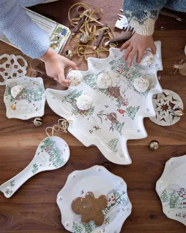 Juliska Berry & Thread North Pole 15" Tree Platter | Thumbnail 3 Juliska Berry & Thread North Pole 15" Tree Platter | Thumbnail 3