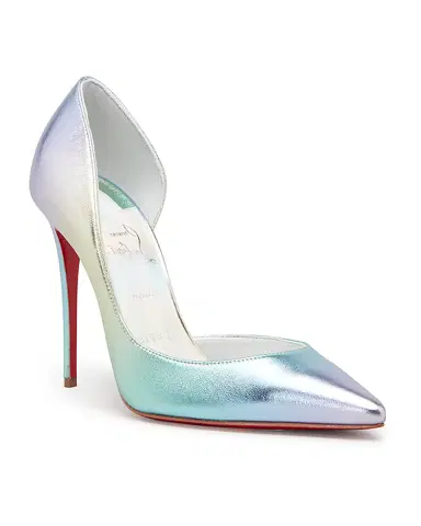 Christian Louboutin Iriza Iridescent Half-d 'Orsay Red Sole Pumps | Thumbnail 2 Christian Louboutin Iriza Iridescent Half-d 'Orsay Red Sole Pumps | Thumbnail 2