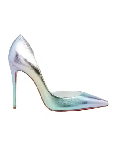 Christian Louboutin Iriza Iridescent Half-d 'Orsay Red Sole Pumps | Thumbnail 1 Christian Louboutin Iriza Iridescent Half-d 'Orsay Red Sole Pumps | Thumbnail 1