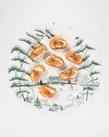 Juliska Country Estate Winter Frolic Charger Evergreen | Thumbnail 2 Juliska Country Estate Winter Frolic Charger Evergreen | Thumbnail 2