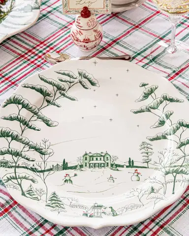 Juliska Country Estate Winter Frolic Charger Evergreen | Thumbnail 3 Juliska Country Estate Winter Frolic Charger Evergreen | Thumbnail 3
