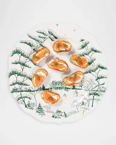 Juliska Country Estate Winter Frolic Party Plate Assorted, Set of 4 Evergreen | Thumbnail 3 Juliska Country Estate Winter Frolic Party Plate Assorted, Set of 4 Evergreen | Thumbnail 3