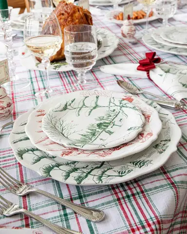 Juliska Country Estate Winter Frolic Party Plate Assorted, Set of 4 Evergreen | Thumbnail 4 Juliska Country Estate Winter Frolic Party Plate Assorted, Set of 4 Evergreen | Thumbnail 4