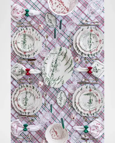 Juliska Country Estate Winter Frolic Party Plate Assorted, Set of 4 Evergreen | Thumbnail 5 Juliska Country Estate Winter Frolic Party Plate Assorted, Set of 4 Evergreen | Thumbnail 5