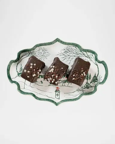 Juliska Country Estate Winter Frolic 7" Tray, Evergreen | Thumbnail 2 Juliska Country Estate Winter Frolic 7" Tray, Evergreen | Thumbnail 2