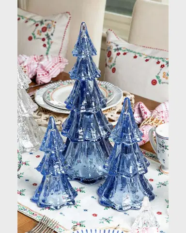 Juliska Berry and Thread 10.5-Inch Blue Tree 3-Piece Set | Thumbnail 3 Juliska Berry and Thread 10.5-Inch Blue Tree 3-Piece Set | Thumbnail 3