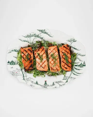 Juliska Country Estate Winter Frolic 18" Platter Evergreen | Thumbnail 2 Juliska Country Estate Winter Frolic 18" Platter Evergreen | Thumbnail 2
