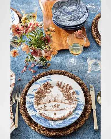 Juliska Villa Stripe Quilted Red Placemats, Set of 4 | Thumbnail 4 Juliska Villa Stripe Quilted Red Placemats, Set of 4 | Thumbnail 4