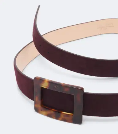 Roger Vivier Belle Vivier suede belt | Thumbnail 2 Roger Vivier Belle Vivier suede belt | Thumbnail 2