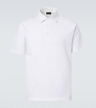 Brioni Cotton piqué polo shirt | Thumbnail 1 Brioni Cotton piqué polo shirt | Thumbnail 1