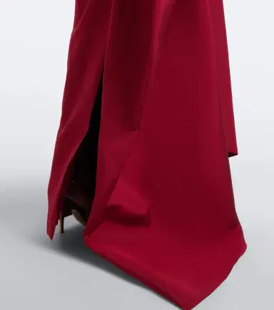 MONIQUE LHUILLIER Asymmetric draped silk bustier gown | Thumbnail 3 MONIQUE LHUILLIER Asymmetric draped silk bustier gown | Thumbnail 3