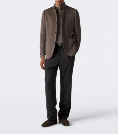 AGNONA Wool pleated straight pants | Thumbnail 2 AGNONA Wool pleated straight pants | Thumbnail 2