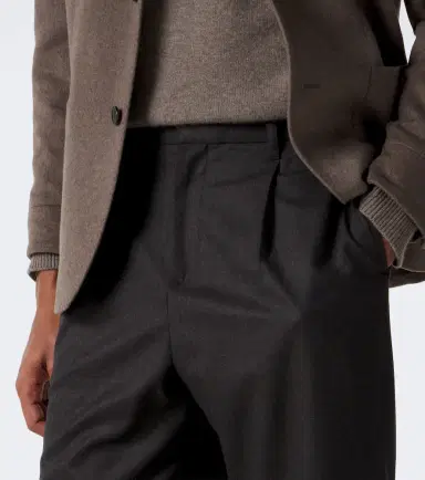 AGNONA Wool pleated straight pants | Thumbnail 5 AGNONA Wool pleated straight pants | Thumbnail 5