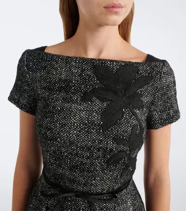 Erdem Embroidered wool-blend midi dress | Thumbnail 2 Erdem Embroidered wool-blend midi dress | Thumbnail 2