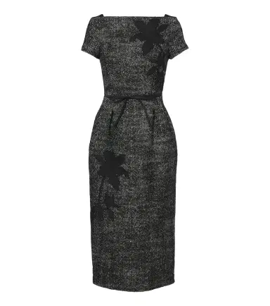 Erdem Embroidered wool-blend midi dress | Thumbnail 1 Erdem Embroidered wool-blend midi dress | Thumbnail 1