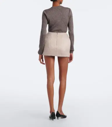 Magda Butrym Mohair and wool-blend miniskirt | Thumbnail 2 Magda Butrym Mohair and wool-blend miniskirt | Thumbnail 2