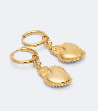 Dolce & Gabbana Sacro Cuore DG embellished hoop earrings | Thumbnail 4 Dolce & Gabbana Sacro Cuore DG embellished hoop earrings | Thumbnail 4