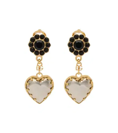 Dolce & Gabbana Sacro Cuore embellished clip-on earrings | Thumbnail 1 Dolce & Gabbana Sacro Cuore embellished clip-on earrings | Thumbnail 1