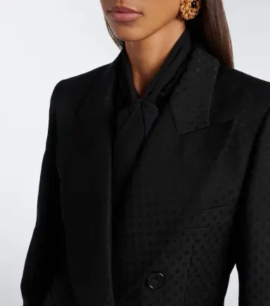 Nina Ricci Jacquard wool-blend double-breasted blazer | Thumbnail 4 Nina Ricci Jacquard wool-blend double-breasted blazer | Thumbnail 4