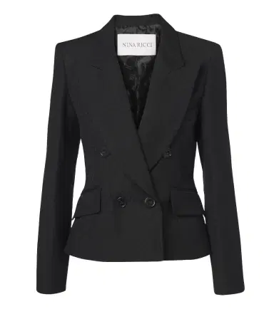 Nina Ricci Jacquard wool-blend double-breasted blazer | Thumbnail 1 Nina Ricci Jacquard wool-blend double-breasted blazer | Thumbnail 1