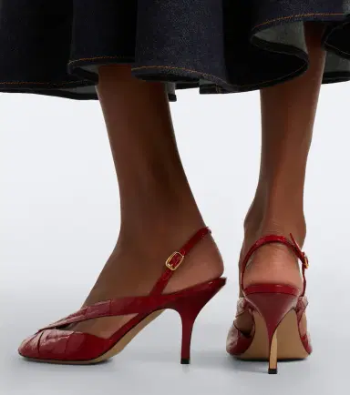 Jacquemus Poisson leather peep-toe pumps | Thumbnail 5 Jacquemus Poisson leather peep-toe pumps | Thumbnail 5