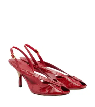 Jacquemus Poisson leather peep-toe pumps | Thumbnail 1 Jacquemus Poisson leather peep-toe pumps | Thumbnail 1