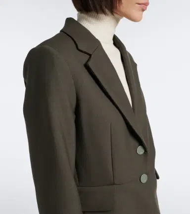 Proenza Schouler Maera ruffled wool-blend blazer | Thumbnail 3 Proenza Schouler Maera ruffled wool-blend blazer | Thumbnail 3
