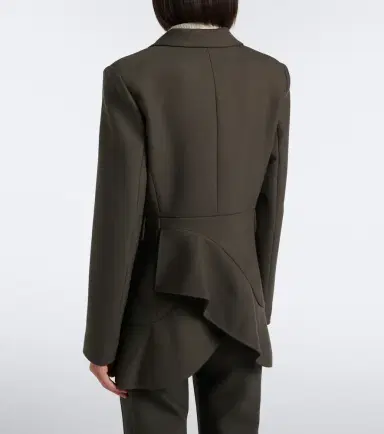 Proenza Schouler Maera ruffled wool-blend blazer | Thumbnail 6 Proenza Schouler Maera ruffled wool-blend blazer | Thumbnail 6