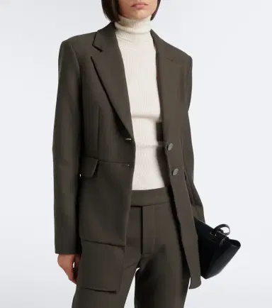 Proenza Schouler Maera ruffled wool-blend blazer | Thumbnail 7 Proenza Schouler Maera ruffled wool-blend blazer | Thumbnail 7