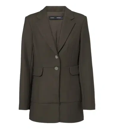 Proenza Schouler Maera ruffled wool-blend blazer | Thumbnail 1 Proenza Schouler Maera ruffled wool-blend blazer | Thumbnail 1