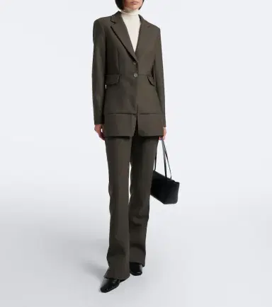 Proenza Schouler Althea wool-blend flared pants | Thumbnail 6 Proenza Schouler Althea wool-blend flared pants | Thumbnail 6