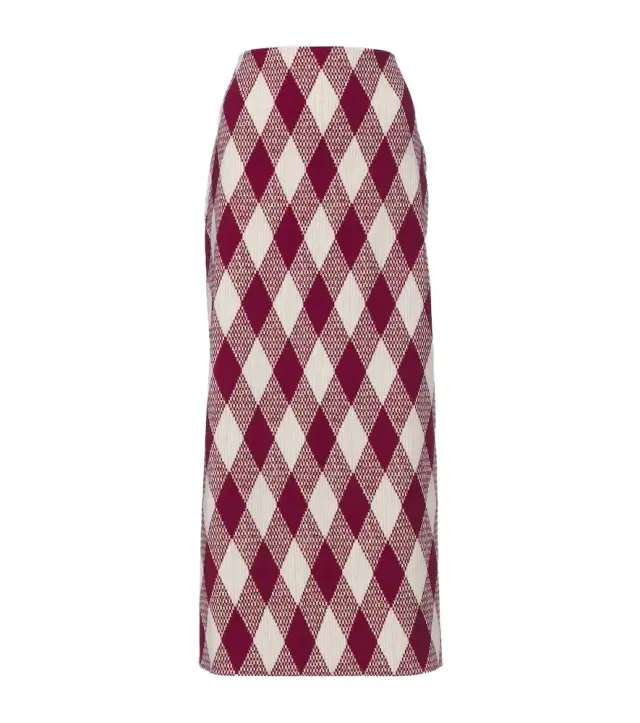 Argyle wool-blend pencil skirt Argyle wool-blend pencil skirt