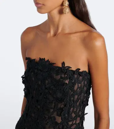 Oscar de la Renta Lace asymmetric gown | Thumbnail 6 Oscar de la Renta Lace asymmetric gown | Thumbnail 6