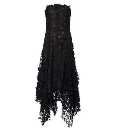 Oscar de la Renta Lace asymmetric gown | Thumbnail 1 Oscar de la Renta Lace asymmetric gown | Thumbnail 1