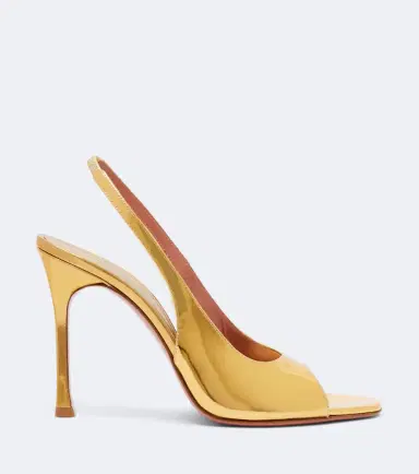 Amina Muaddi Alexa mirrored leather slingback sandals | Thumbnail 2 Amina Muaddi Alexa mirrored leather slingback sandals | Thumbnail 2