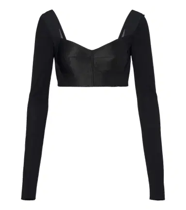 Dolce & Gabbana Satin crop top | Thumbnail 1 Dolce & Gabbana Satin crop top | Thumbnail 1
