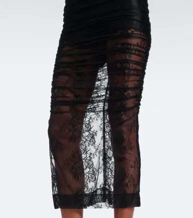 Dolce & Gabbana Sheer lace midi dress | Thumbnail 4 Dolce & Gabbana Sheer lace midi dress | Thumbnail 4