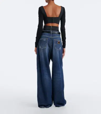 Dolce & Gabbana Distressed wide-leg jeans | Thumbnail 2 Dolce & Gabbana Distressed wide-leg jeans | Thumbnail 2