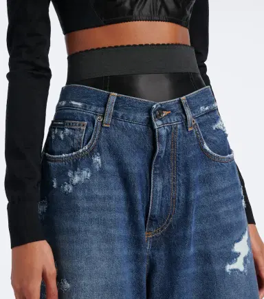 Dolce & Gabbana Distressed wide-leg jeans | Thumbnail 6 Dolce & Gabbana Distressed wide-leg jeans | Thumbnail 6