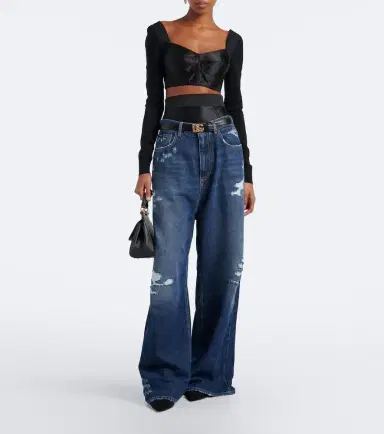 Dolce & Gabbana Distressed wide-leg jeans | Thumbnail 7 Dolce & Gabbana Distressed wide-leg jeans | Thumbnail 7
