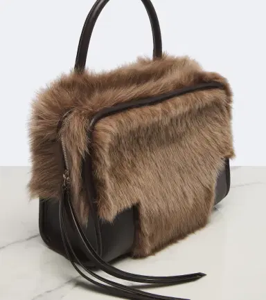 Loewe Amazona 180 Medium shearling top-handle bag | Thumbnail 2 Loewe Amazona 180 Medium shearling top-handle bag | Thumbnail 2