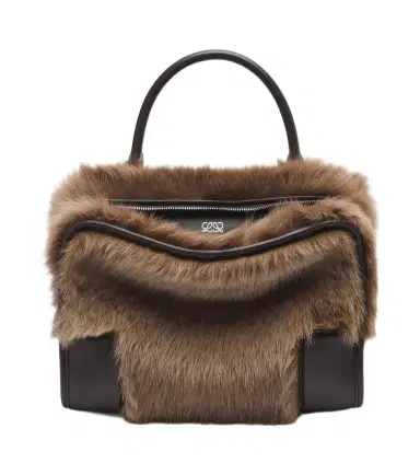 Loewe Amazona 180 Medium shearling top-handle bag | Thumbnail 1 Loewe Amazona 180 Medium shearling top-handle bag | Thumbnail 1