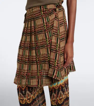 Dries Van Noten Printed layered wide-leg pants | Thumbnail 2 Dries Van Noten Printed layered wide-leg pants | Thumbnail 2
