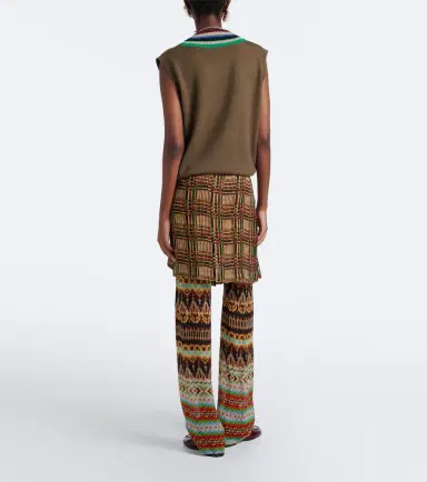 Dries Van Noten Printed layered wide-leg pants | Thumbnail 3 Dries Van Noten Printed layered wide-leg pants | Thumbnail 3