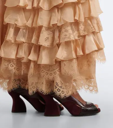 Zimmermann Marvi suede-trimmed leather sandals | Thumbnail 6 Zimmermann Marvi suede-trimmed leather sandals | Thumbnail 6