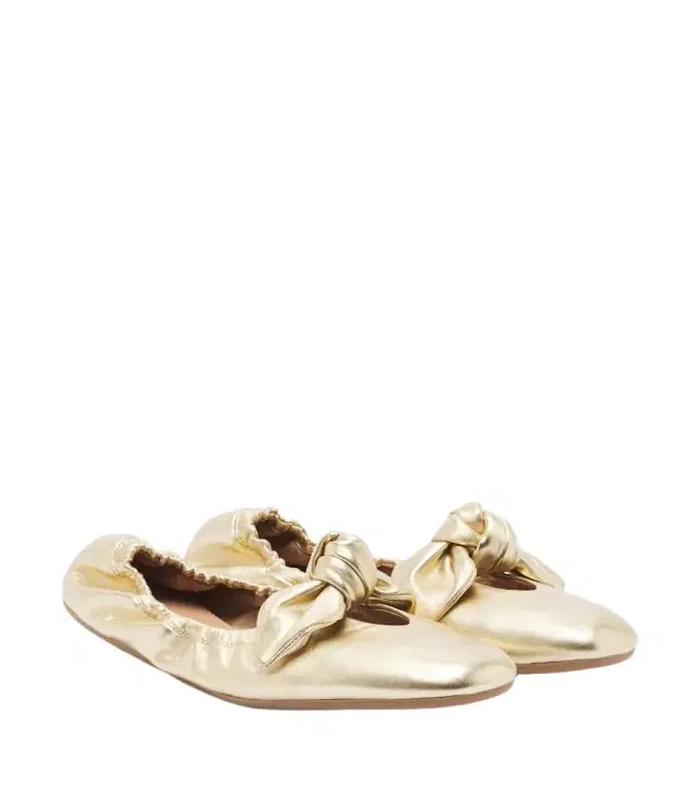 Carousel metallic leather ballet flats Carousel metallic leather ballet flats